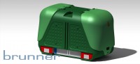 Gepäckbox  Towbox  V2 Anhängerkupplung AHK grün