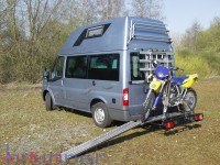 Motorradträger VW Bus Transporter T5/T6 250kg mit AHK