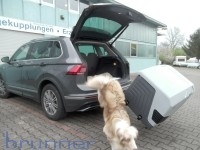 Gepäckbox V3 Anhängerkupplung Grau auf AHK VW Tiguan